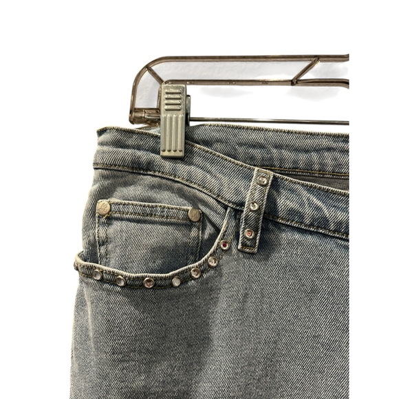 Lana Erica Gemstone Cut Out Light Wash Denim Blue Jeans Size 10 Casual Women's - Picture 3 of 8